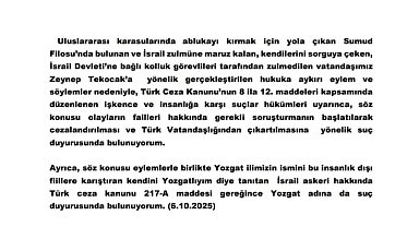 AK Partili Şahan, 'Yozgatlıyım' diyen İsrail askeri hakkında suç duyurusunda bulundu