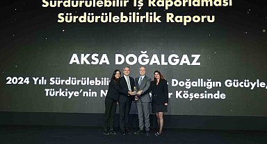 Aksa Doğalgaz'ın Sürdürülebilirlik Raporu'na ödül