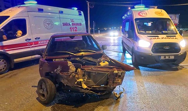 Aksaray'da alkollü sürücü kazaya sebep oldu: 2 yaralı