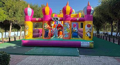 Alanya'da balon park yenilenerek hizmete sunuldu