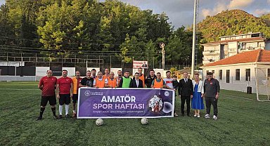 Amatör spor haftasında Marmaris'te dostluk maçı