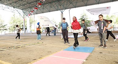 Ankara Keçiören'de sokak oyunları hayat buldu