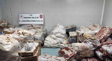 Ankara'da 17 ton sağlıksız et ve tavuk ürünü ele geçirildi