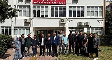 Antalya Kumluca'da CHP'lilerden Kaymakam Güneş'e ziyaret
