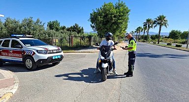 Antalya'da jandarmadan motosiklet denetimi
