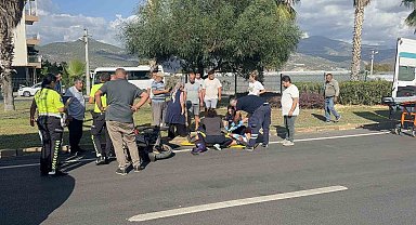 Antalya'da okul servisiyle çarpışan motosikletli ağır yaralandı
