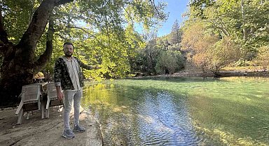 Antalya'da yazın tamamen kuruyan Üzümdere Irmağı yağışlarla yeniden suya kavuştu