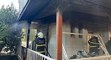 Arsuz'da korkutan yangın