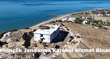 Arsuz'da Pirinçlik jandarma karakolu binası yenileniyor
