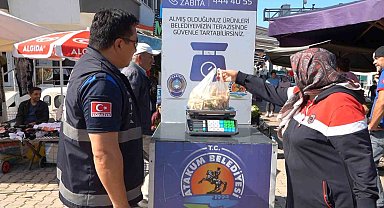 Atakum Belediyesi'nden semt pazarlarında tartı hizmeti