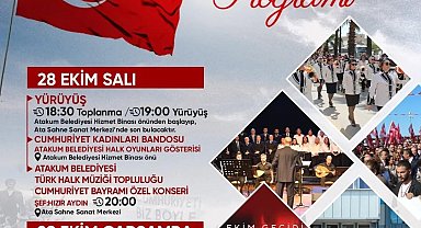 Atakum'da 29 Ekim'e özel kutlama