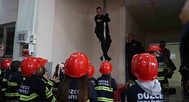 Ateş savaşçıları öğrencileri ağırlıyor