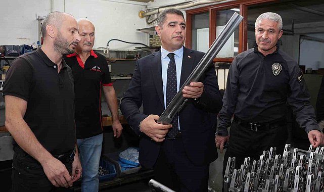 Av tüfeği üretim merkezinde inceleme