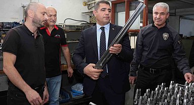 Av tüfeği üretim merkezinde inceleme