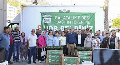 Aydıncık'ta üreticiye Büyükşehir desteği