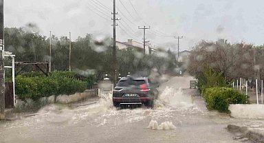 Ayvalık yağışa teslim
