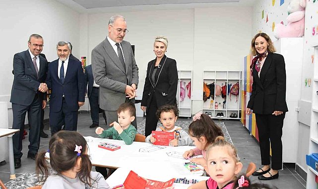Aziz Sancar Anaokulu'nun açılış törenine gerçekleştirildi