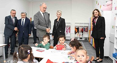Aziz Sancar Anaokulu'nun açılış törenine gerçekleştirildi