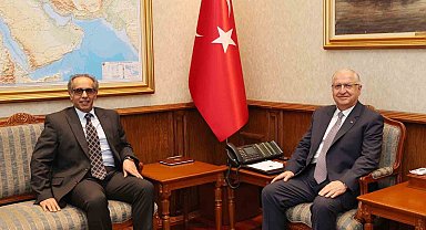 Bakan Güler Kuveyt'in Ankara Büyükelçisi al Adwani'yi kabul etti.