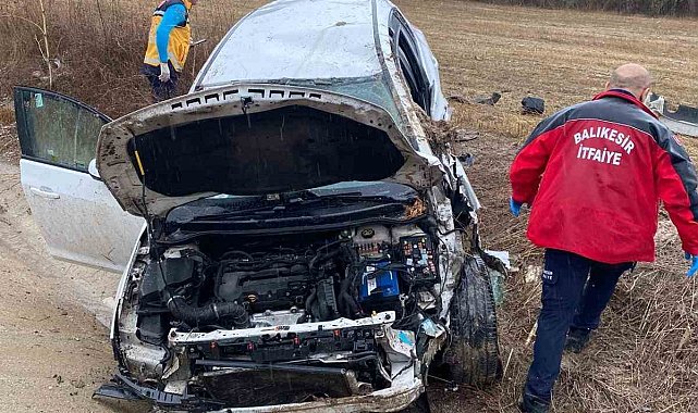 Balıkesir'de trafik kazası: 2 yaralı