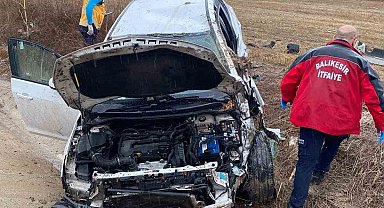 Balıkesir'de trafik kazası: 2 yaralı