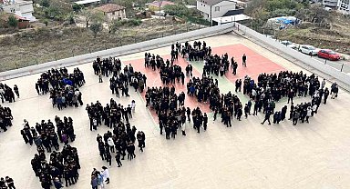 Bandırma'da öğrenciler afet tatbikatında buluştu