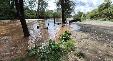 Bartın Irmağı taşmaya başladı