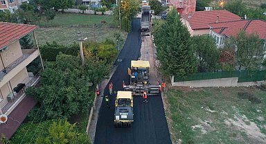 Başiskele'de üstyapı çalışmaları sürüyor