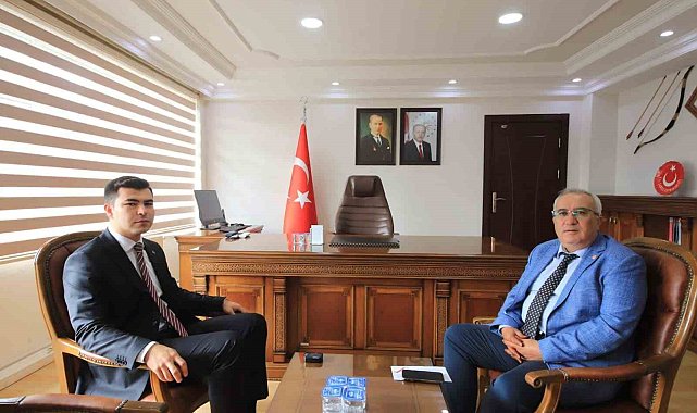 Başkan Arslan'dan Kaymakam Çelik'e hayırlı olsun ziyareti