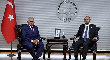 Başkan Büyükkılıç, MÜSİAD Genel Başkanı Özdemir'i ağırladı