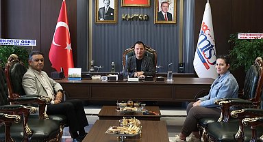 Başkan Çiçek'ten KMTSO Başkanı Buluntu'ya ziyaret