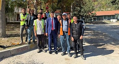 Başkan Kahveci, Gökçimen Parkı çevresindeki asfalt çalışmalarını inceledi