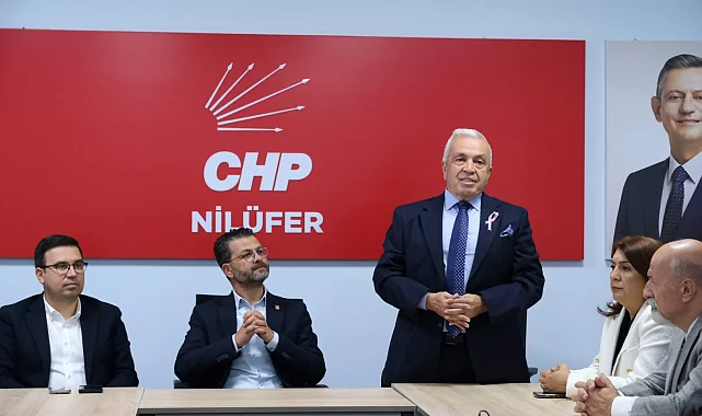 Başkan Özdemir'den CHP Nilüfer'e 'hayırlı olsun' ziyareti