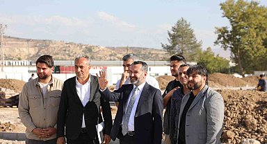 Başkan Şerifoğulları Doğu Park'ta incelemelerde bulundu