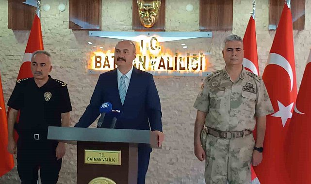 Batman Valisi Canalp açıkladı: Asayiş olayları yüzde 30 azaldı