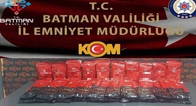 Batman'da 44 kilo kaçak nargile tütünü ele geçirildi