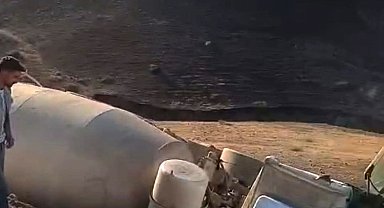 Batman'da beton mikseri şarampole yuvarlandı: 1 yaralı