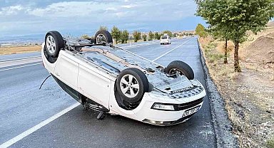 Batman'da otomobil takla attı: 1 yaralı