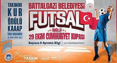 Battalgazi Belediyesi, 29 Ekim'e özel ödüllü futsal turnuvası düzenliyor
