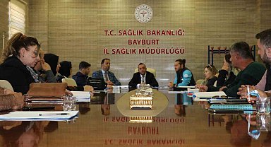 Bayburt Afet Sağlık Grubu saha tatbikatı öncesi bilgilendirildi