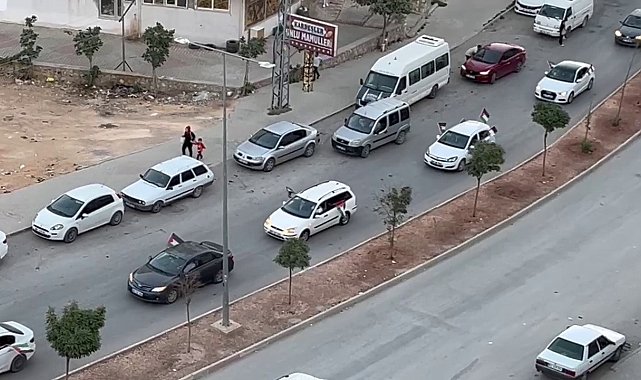 Besni'de Gazze'ye destek konvoyu düzenlendi