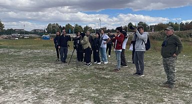 Beyşehir Gölü kıyılarında kuş gözlemi yaptılar