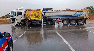 Bilecik'te 2 tır çarpıştı: 1 yaralı