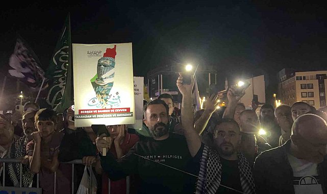 Bingöl'de Filistin'e destek yürüyüşü