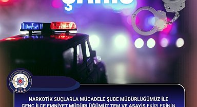 Bingöl'de hakkında 15 yıl kesinleşmiş hapis cezası bulunan zanlı tutuklandı