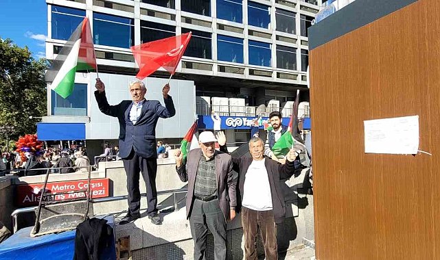 Binlerce Ankaralı Filistin'e destek için yürüdü