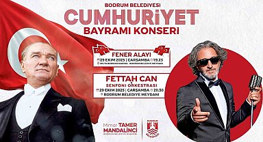 Bodrum'da ünlü sanatçı Cumhuriyet konserinde sahne alacak