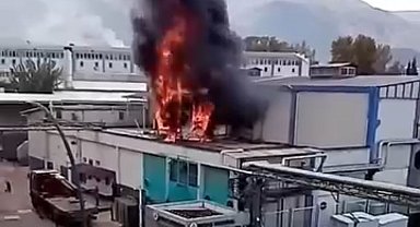 Bursa'da korkutan fabrika yangını