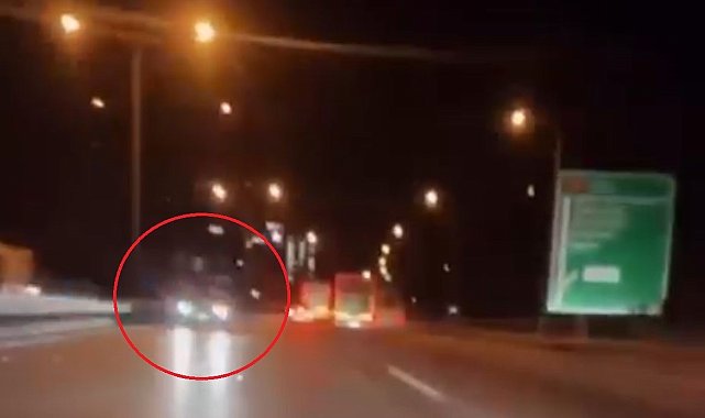 Bursa'da otobanda ölüme böyle sürdü...Saniyelerle can pazarı kamerada