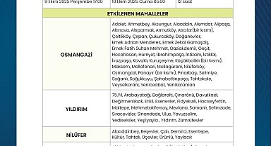 Bursa'da su kesintilerinde güncelleme yapıldı